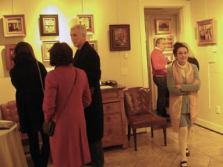 opening night guests at Jean Bragg Gallery